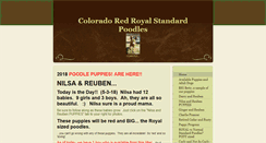 Desktop Screenshot of coloradoredroyalstandardpoodles.com